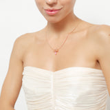 Pink Rosette Necklace
