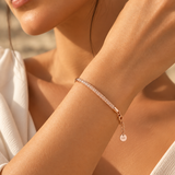Icy Strand Rose Gold Bracelet