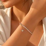 Icy Strand Silver Bracelet