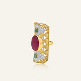 Ruby crown Ring