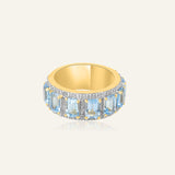 Blue Topaz box Ring