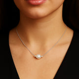 Moonlit Pearl Necklace