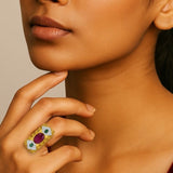 Ruby crown Ring