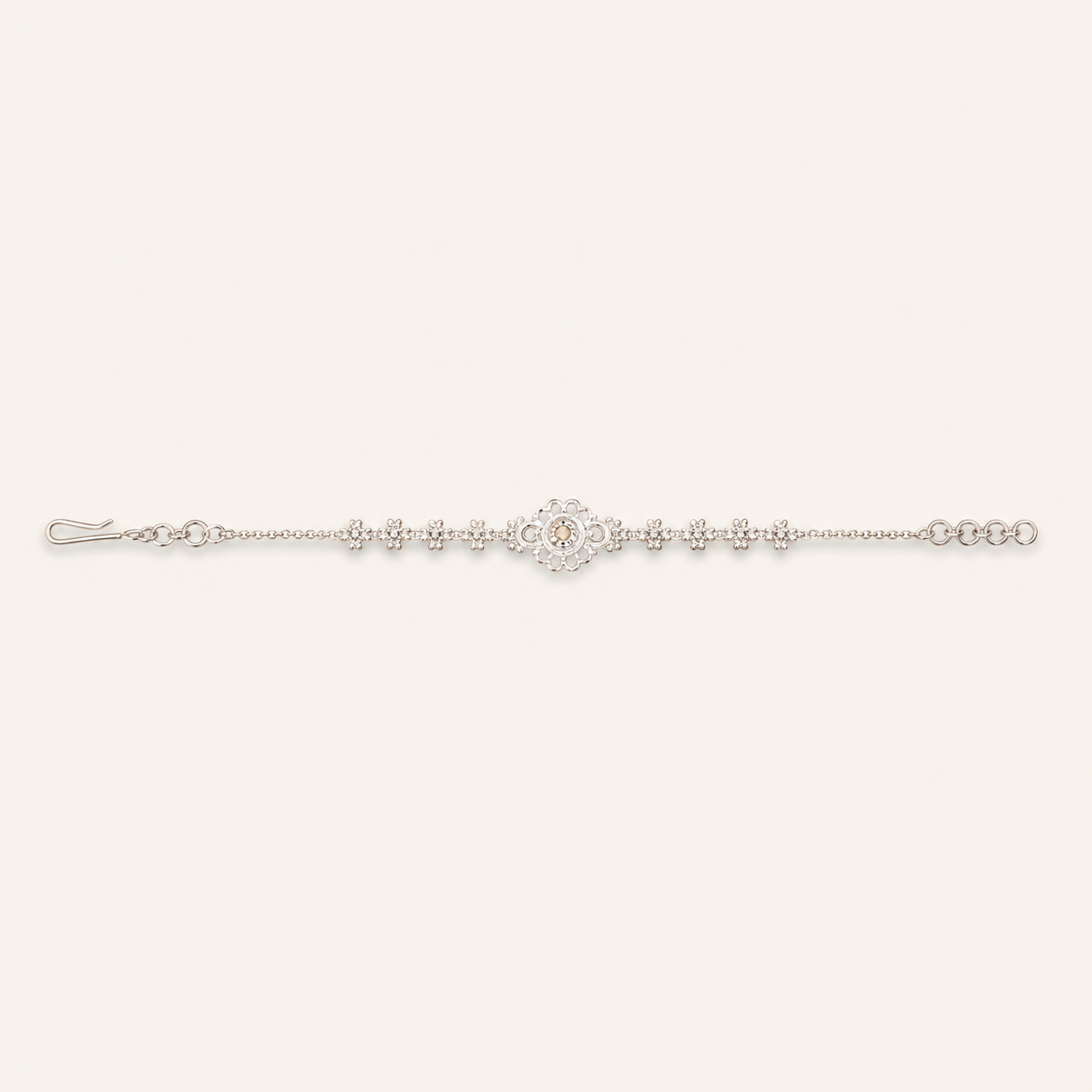 Silver Pushp Rakhi