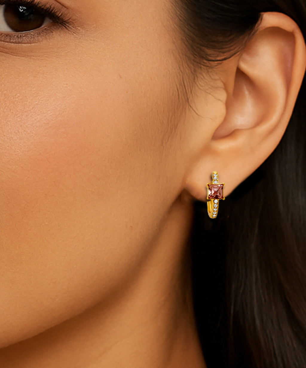 Rosé Circlets  Earrings